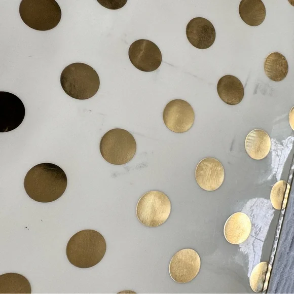 Kate Spade pencil case gold polka dot - Picture 6 of 9